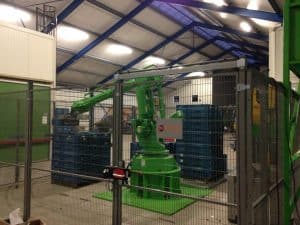 Kratten palletiseer robot