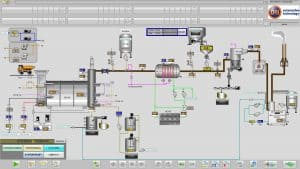 Scada bediening proces installatie stort bulk goed