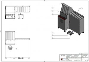 PS Spoelen kantelaar mechanische engineering 3d ontwerp