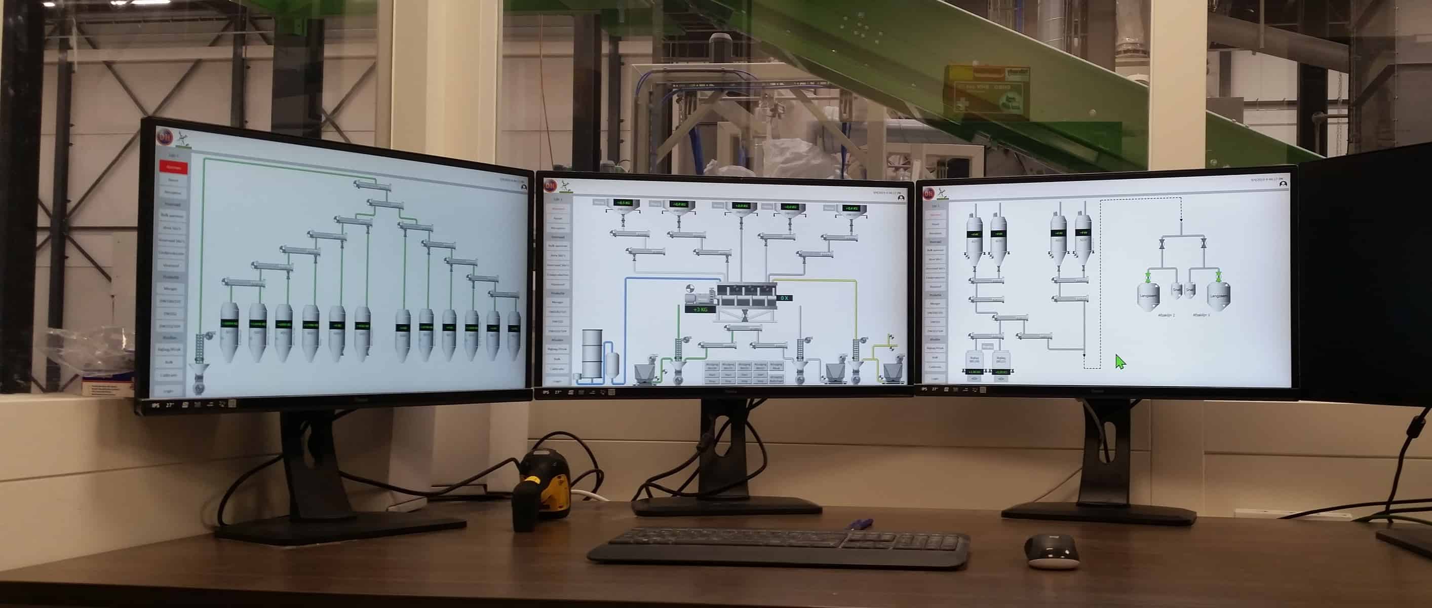 IA Slider wegen en doseren SCADA DH