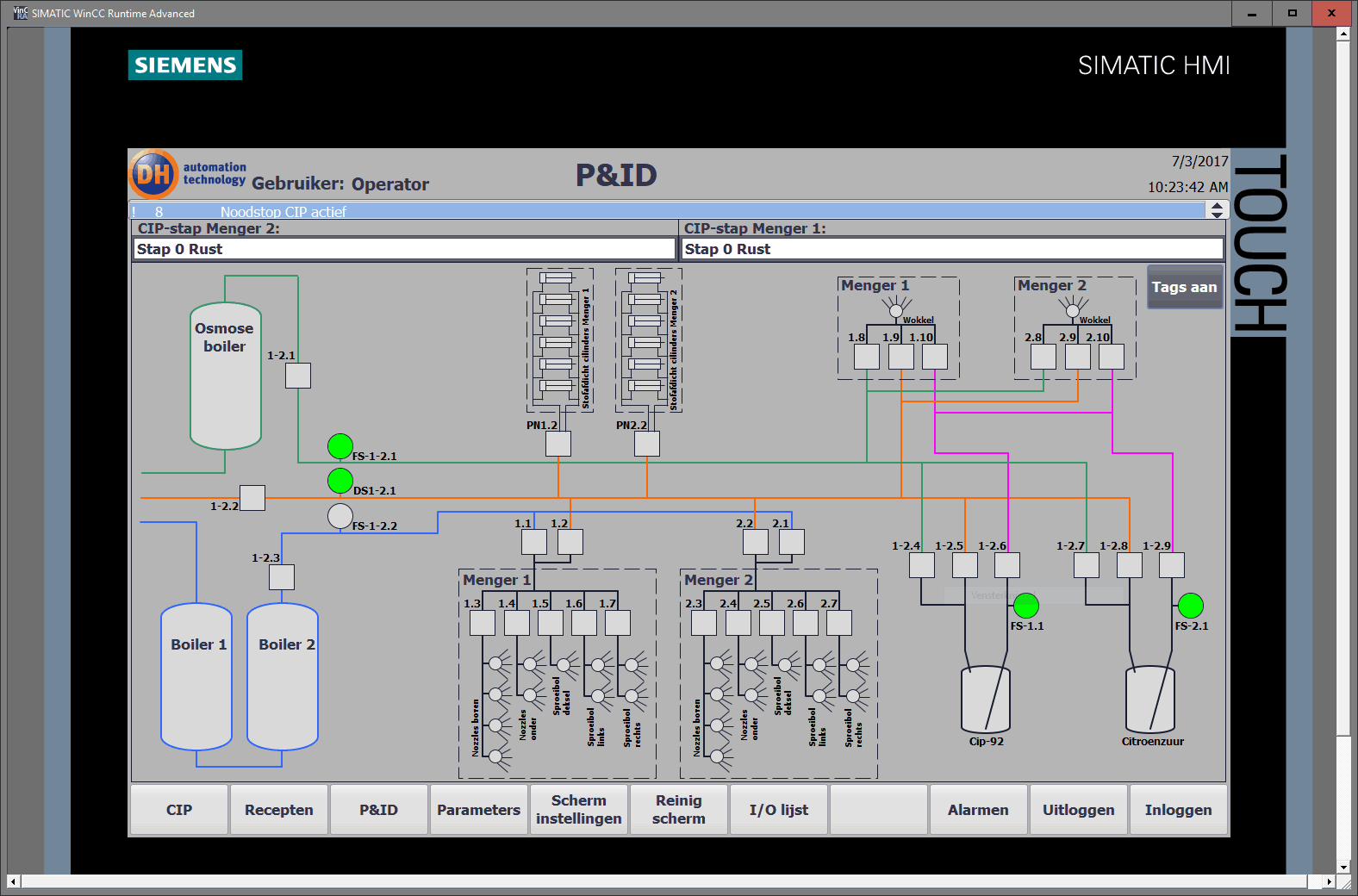 IA P&ID CIP proces automatisering