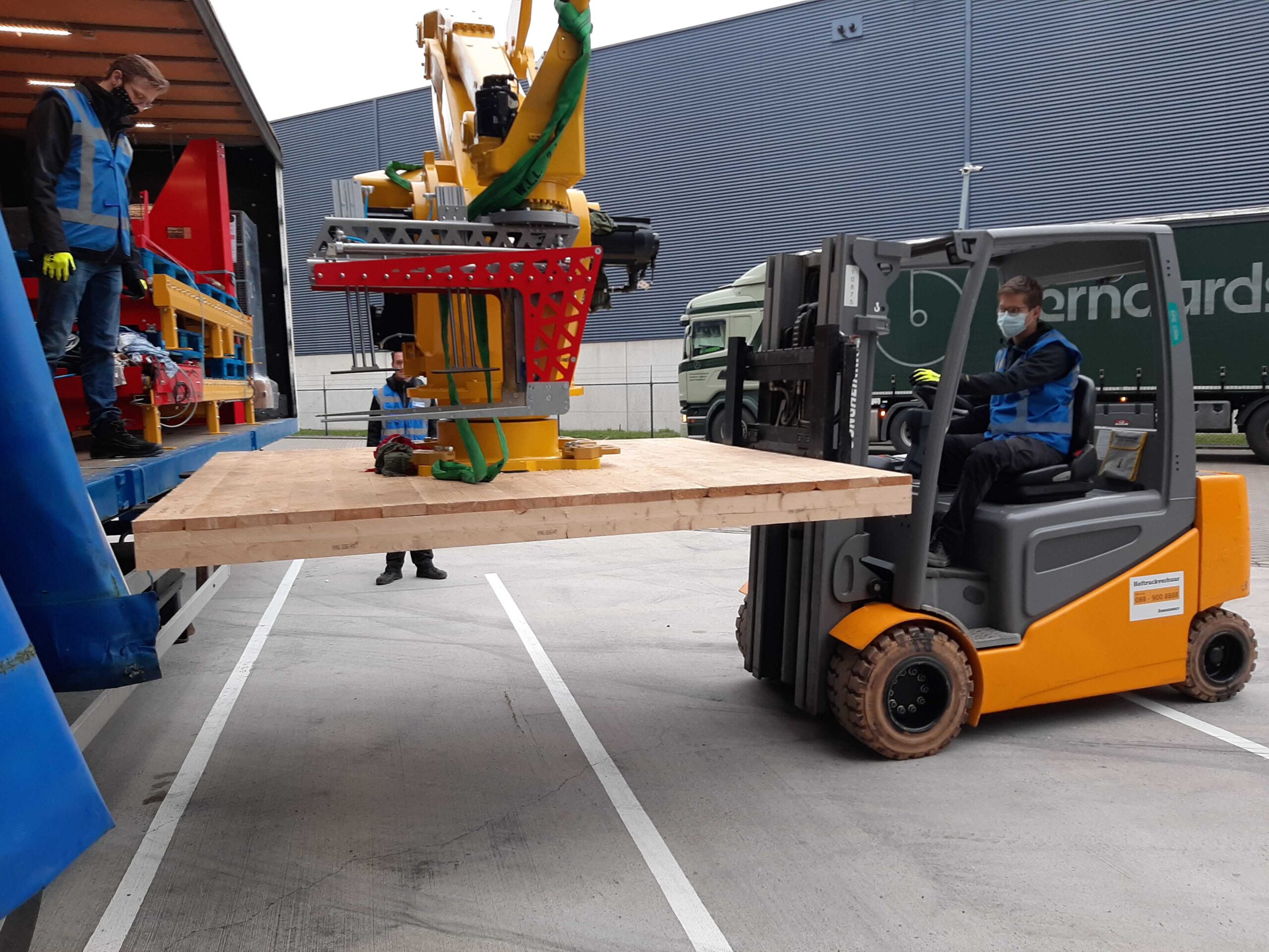 Robot palletiser installatie team, the best palletizer