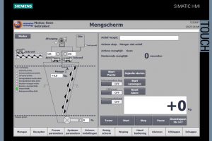 Menger automatisering HMI touchscreen Overzicht