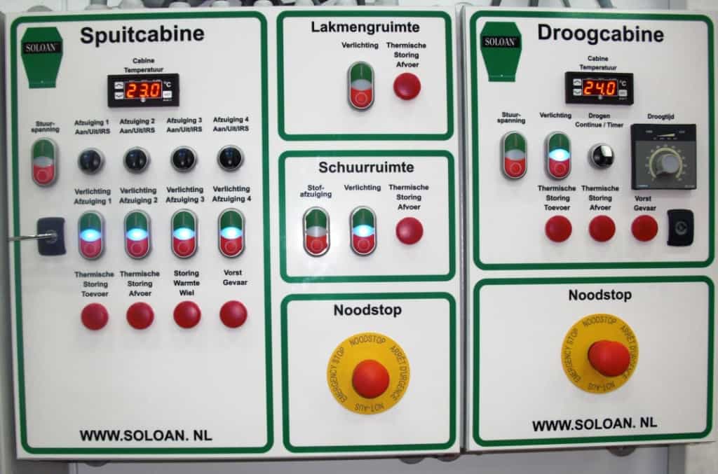 IA Spuitcabine en droog cabine besturingskasten paneelbouw 1 Spuitcabine en droog cabine besturingskasten paneelbouw