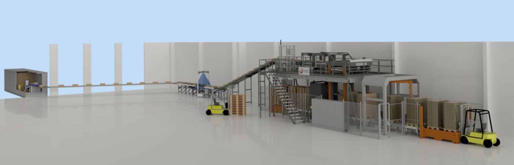 Highspeed palletising tekening